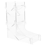 PartyKindom Würfelturm Würfelrolle Würfeltürme DIY-spielbrett Zubehör Für Brettspiele DIY-brettspiel Tischspiele, Würfelspiele Turmwürfel Würfelrolltablett Acryl Transparent