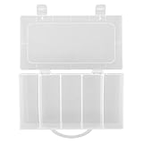 VILLFUL Plastik Werkzeugkasten mit Fächern Abnehmbarer Tragegriff Großer Haushalts organizer Langlebige Aufbewahrungsbox für Kleinteile Stapelbar Praktischer Werkzeugbehälter für