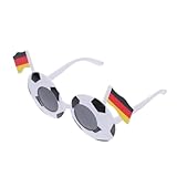 VALICLUD Soccer Ball Shaped Flag Sunglasses Fun Party Accessory For Football Fans Unique Photo Prop For Events For Celebrations