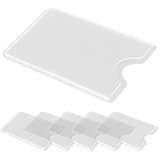 6 x Transparente kartenhülle hartplastik,kartenschutz,card case,ec karten schutzhülle,kreditkartenhülle,scheckkartenhülle,kartenschutzhülle für ec karte bankkarten kreditkarten für ihre Geldbörse