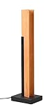 Trio Leuchten LED Tischleuchte Kerala 541610132, Metall Schwarz matt, Holz naturbelassen, inkl. 8 Watt LED, Switch Dimmer