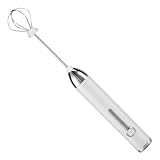 Eischneebesen, Eieraufschäumer, Handmixer, drehbarer Handrührer, elektrischer Handmixer, tragbarer Milchaufschäumer mit 1200 mAh, verstellbarer Eierbesen mit 3 Geschwindigkeiten