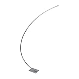 MeLiTec LED Stehleuchte ST26-1 - Nickel-Matt, Dimmbar, Warmweißes Licht 3000K, Hochwertige Farbwiedergabe Ra  90, Moderne Design-Lampe mit 1100 Lumen für Wohnräume