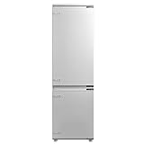 Midea KG178SFST Einbau Kühl-/Gefrierkombination, mit Schlepptür, LED Beleuchtung, 178,5 cm hoch, 192L Kühlen, 79L Gefrieren, Weiß