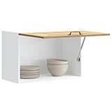Küchen-Hängeschrank Kalmar Artisan-Eiche Holzwerkstoff, Küchenschrank Bücherregal Hängeschrank Mehrzweckschrank für Wohnzimmer Schlafzimmer