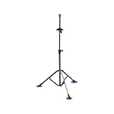 Generisch Posaunenhalter | Ständer für Posaune | Teleskop-Höhenverstellung Dreieckige Ausführung für Unterricht Konzert Livestream Aufnahmestudio Bühne