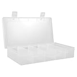 VALICLUD Praktische Kunststoff aufbewahrungsbox mit Fächern Abnehmbarer Griff Multifunktionale Werkzeugbox für Büro und Heim Leichter Tragbarer Organizer für Werkzeug und Kleinteile Robust