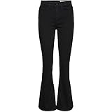 Noisy may NMSallie High Waist Flare Jeans Frauen Jeans schwarz W32L32