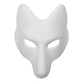 Blanko-Helm, Leicht, aus Hochwertigem Material, weiß, Elegant und Geheimnisvoll, Halloween-Weihnachtskostüm-Party-Requisiten, Ideal für Selfies und Fotos mit Familienfreunden,