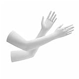 Lifup Ärmlinge UV-Schutz UPF 50+ Armkühler Arm Sleeve für Damen Herren Grau mit Finger Einheitsgröße