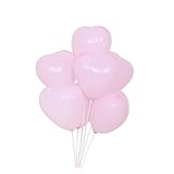 TOYANDONA Latex Herzballons Macaron Pink Romantische Deko Ballons Für Hochzeiten Partys Und Festliche Anlässe Ideal Für Kreative Dekorationen