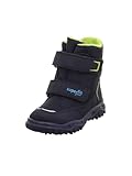 Superfit Jungen HUSKY warm gefütterte Sympatex Schneestiefel, BLAU/HELLGRÜN 8000, 32 EU