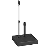 Outsunny Sonnenschirmständer bis 55 kg befüllbar Schirmständer mit Rollen, Griff Quadratisch Schirmhalter, Schirmgewicht, Ständer für Sonnenschirm Ø35/38/48 mm, für Balkon, Terasse, Garten, Schwarz
