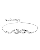 VGWON Infinity Herz Armband Damen Pandora Sterling Silber 925 Tennisarmband Verstellbar Geburtstag Feiertag Schulabschluss Weihnachten Hochzeitsgeschenk für Mama Freundin Schwester Nichte