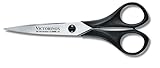 Victorinox Haushaltsschere, Bastelschere, Papierschere, Scharfe Klinge, 16 cm, Robuster Kunststoffgriff, Rostfreier Stahl, schwarz