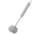 RÖSLE Fleischhammer, hochwertiger Hammer zum Klopfen von Fleisch, Edelstahl 18/10, hochglänzend/matt, Spülmaschinengeeignet, Grau