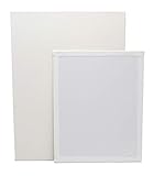 Malkarton 10er-Set 30x40 cm, Leinwand aus 100% Baumwolle, malfertig grundiert, Künstlerbedarf, Malpappe, Leinwandtafel, Hochwertige Leinwand für Acryl- und Ölfarben