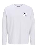 JACK & JONES Male Langarm-T-Shirt Gedruckt Langarm-T-Shirt