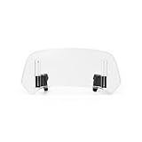 Motorrad Windschutzscheibe Windabweiser Für KAWASAKI Für Suzuki Universal Motorrad Windschutzscheibe Verlängerung Einstellbare Spoiler Clamp-On Windschutzscheibe Deflektor Motorrad Vorderseite Windsch
