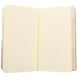 Supvox Notizbuch A6 mit Register Monatsheft und Stundenplan Dickes Schreibheft für Schülerinnen Schwarzer Spiralblock für Büro und Schule