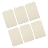 STOBOK 6St A7 Spulenbuch small notebook zeichenpad notepad notiztafel spiral notebook Business kleiner Notizblock Spiral- dekoratives Mini-Notizbuch Business-Notizblock Bürobedarf pp Weiß