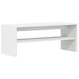 vidaXL TV-Schrank Weiß 100x40x40 cm Holzwerkstoff, TV-Möbel, TV-Board, TV-Sideboard, TV-Ständer, TV-Bank, Fernsehschrank, Fernsehtisch, Fernsehmöbel