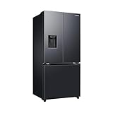Samsung French-Door-Kühlschrank mit Gefrierfach, 178 cm, 495 l, WiFi & SmartThings AI Energy Mode, Twin Cooling+, Auto Ice Maker, No Frost+, Premium Black Steel, RF50C530EB1/EF