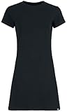 RED by EMP Damen schwarzes Basic T-Shirtkleid - angenehmer, weicher Baumwollstoff XXL