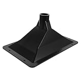 Kisangel Rechteckiges Lautsprecherhorn aus Kunststoff Hochtöner mit Innengewinde Aufschraubbar Outdoor und Bühnenlautsprecher Ersatzlautsprecherhorn für Konferenzräume