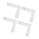 LRXIYODE 4 Stück Teiliges Tisch Eckenschutz aus Robustem PP Selbstklebende Eckenschutz Pads für Möbelkanten Stoßdämpfend und Kratzfest Geeignet für Holz und Marmor für Esstisch