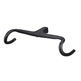 Carbon Rennrad Lenker-Vorbau 40-44 cm Vorbau 80 mm integriertem Vorbau mit Steuersatz | Voll interne Kabelführung UD Matte (400 mm)