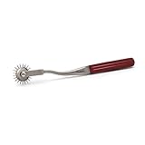 Zackenrad | Nervenrad | Nadelrad | Wartenberg | Sensibilitätstest | Neurotest | EDELSTAHL | color metallic | rot