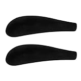 Lurrose Schulterpolster Gepolstert Schwarz – 1 Paar Verdickte Verbreiterte Kleiderbügel Schulterformer mit Rutschfestem Kunststoffschutz für Formstabile Kleidung