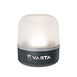 VARTA Campinglampe, Dynamo Camping Laterne L10RH, Handkurbel Lampe, 2 Lademöglichkeiten: per Kurbel oder über USB Typ C, Spritzwassergeschützt (IP54) und stoßfest, für Angeln, Outdoor, Stromausfall
