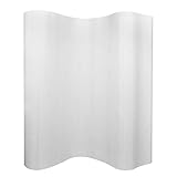 vidaXL Raumteiler Bambus Weiß 250x165cm Paravent Trennwand Spanische Wand