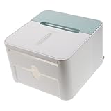 DRESSOOS Kasten Taschentuchhalter Für Schubladen Badezimmerregale Toilettenpapierhalter Zur Wandmontage Klo Halter Für Toilettenpapierständer System Regal Badezimmer Spender Schaum Weiß Abs