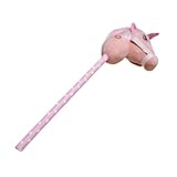 ＡＷＨＡＯ Reitstock aus Plüsch, ideales Spielzeug für Aktivitäten im Freien, Rosa