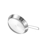 Qcbuegof Edelstahl Bratpfannen Mit Klappbarem Für Küchenreisenfreundliche Frypan Praktische Kochgeschirrzubehör Nicht Stick Pfannen Set Set