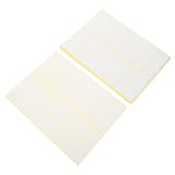 TOPPERFUN 15 Blatt Preisschild Aufkleber Entfernbare Etiketten Lassen Sich Leicht Abziehen Aufkleberpapier Klares Thermoetikett Klebetiketten Aufkleber Aufkleber Selbstklebendes Papier Weiß