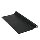 Vénilia Klebefolie | Uni Matt Schwarz, 67,5cm x 2m | selbstklebende Möbel-Folie, Dekofolie, Tapete, Küchenfolie | PVC ohne Phthalate | Made in EU