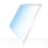 Xtend EcoLight LED Panel 62x62 cm 6000K Tageslichtweiß 25W 4500lm Aufbaurahmen Alu weiß flimmerfrei Deckenleuchte Netzteil BLs2.0