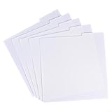 5 x Klassifizierungskarten, Alphabet-Karteikarten, Registerkarten für Schallplatten-CD, transparent
