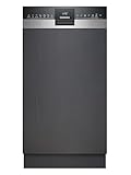 Siemens SR53ES25KE iQ300 teilintegrierter Geschirrspüler, 45 cm, 10  Maßgedecke, smartStart, varioSpeed Plus, autoOpen dry, besonders leise, gebürsteter Stahl