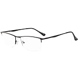 Eyekepper Qualität Halbrand Metall Lesebrille Federscharnier Lesehilfe in Schwarz+0.50