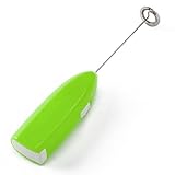 Schnurloser Elektrischer Handmixer, Schnelles Rühren, Batteriebetriebener Kleiner Haushaltsmixer für Zuhause, Hotel, Kunststoff und Metall (GREEN)