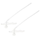 Healeved 30 Stück Selbstgemacht Sprühschaum Ersatzrohre für Sprühschaumdüse Polyurethan Schaumstoffrohre zum Füllen Abdichten und Isolieren von Kleinen Lücken