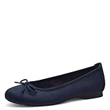 Jana Damen Ballerinas Elegant Vegan, Blau (Navy), 40 EU