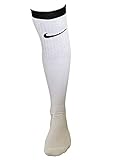 Retro Nike Swoosh Basketball über der Wade lange Schlauchsocken weiß/schwarz oder weiß/grün Sport 774153 Unisex original Vintage 2003 weiß Einheitsgröße, weiß/schwarz, Einheitsgröße groß