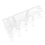 VICASKY Transparentes Finger Skateboard Display Rack aus Robustem Kunststoff Platzsparende Aufbewahrung für Fingerboards Elegantes Design Einfache Montage Geeignet für Zuhause und Büro