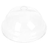 Cabilock Kuchen Glasglocke Glas Käseglocke Kuchenglocke Tortenplatte Haube Glaskuppel Torten Glashaube Käseplatte Tortenglocke Fliegenhaube Lebensmittel Abdeckung Deckel für Patisserie Essen Cover